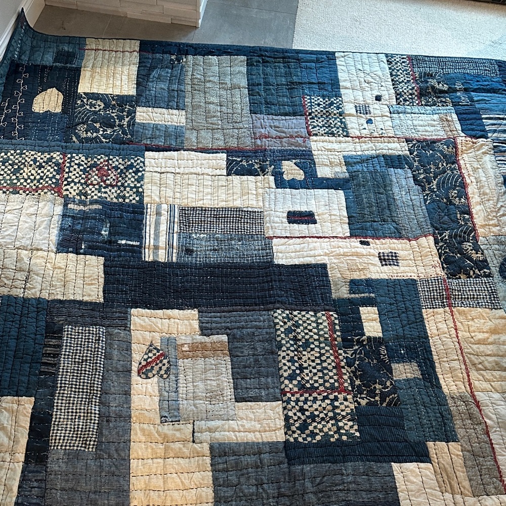 Pottery Barn “Love Handicrafted  Reversible Quilt”